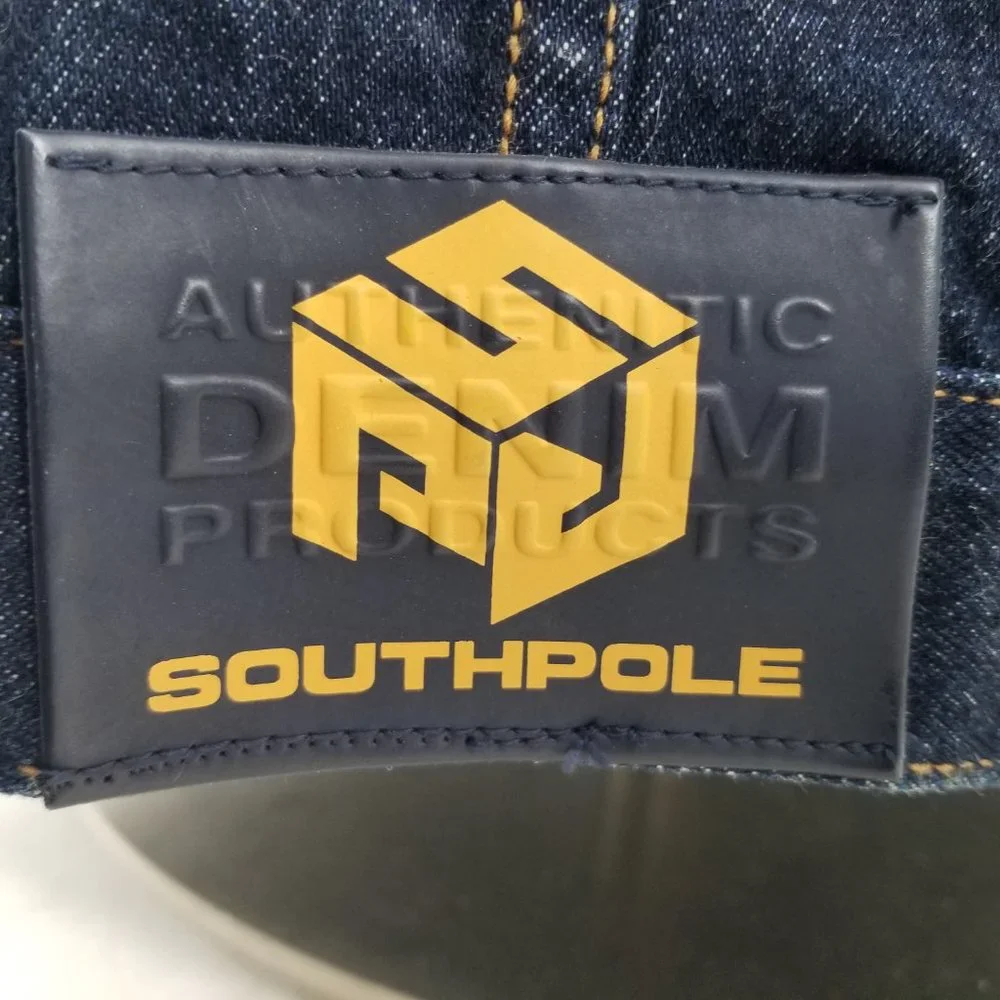 Vintage Southpole Denim Jacket Vest Mens XL Blue Denim Y2K Street Wear